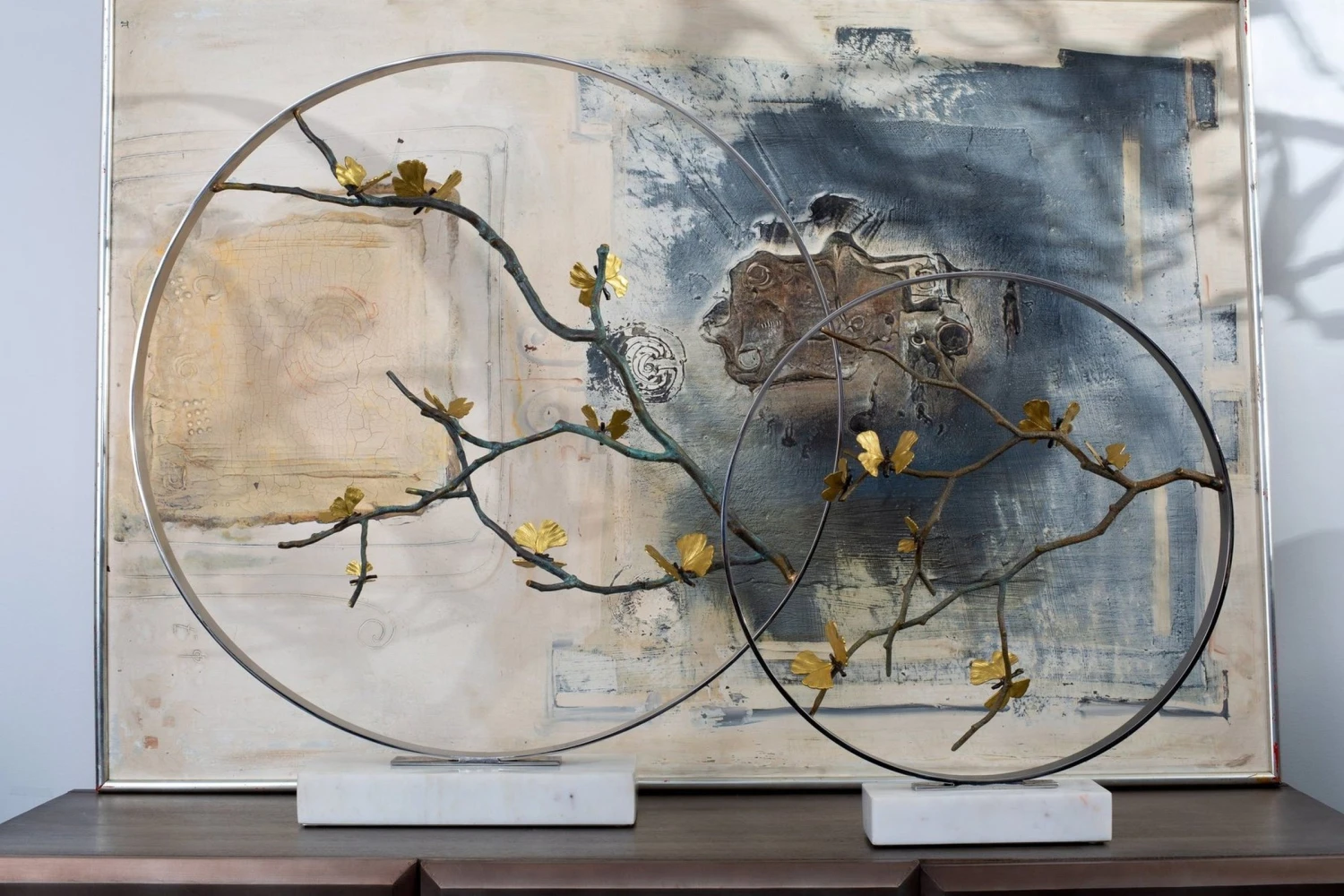 Michael Aram Butterfly Ginkgo 32" Moon Gate Sculpture 3 Michael Aram Butterfly Ginkgo 32" Moon Gate Sculpture - Image 3