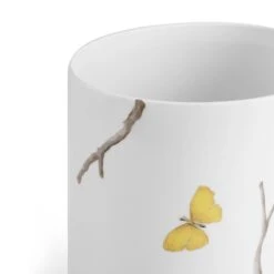 Michael Aram Butterfly Ginkgo Waste Basket -Grayson-Living michael aram butterfly ginkgo bath collection 536666