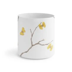 Michael Aram Butterfly Ginkgo Waste Basket -Grayson-Living michael aram butterfly ginkgo bath collection 816598