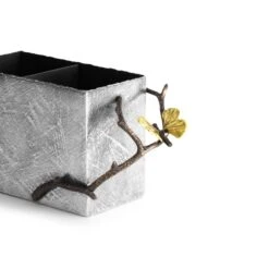 Michael Aram Butterfly Ginkgo Double Cutlery Caddy -Grayson-Living michael aram butterfly ginkgo cutlery caddy 802905