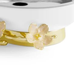 Michael Aram Cherry Blossom Soap Dish 7 Michael Aram Cherry Blossom Soap Dish -Grayson-Living michael aram cherry blossom bath collection 372302