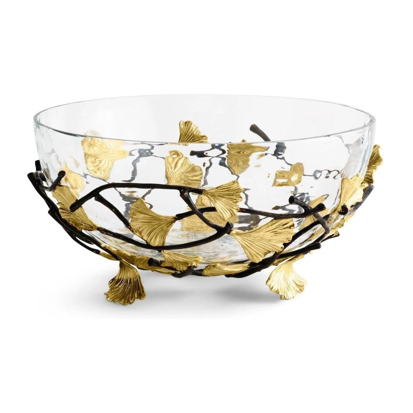 Michael Aram Golden Ginkgo Medium Glass Bwl 1 Michael Aram Golden Ginkgo Medium Glass Bwl