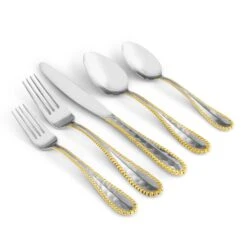 Michael Aram Molten 5-Piece Flatware Set -Grayson-Living michael aram molten 5 piece flatware set 566213