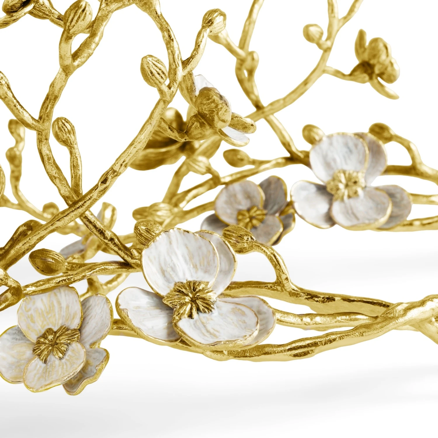 Michael Aram Orchid Sculptural Candleholders - Set Of 2 5 Michael Aram Orchid Sculptural Candleholders - Set Of 2 - Image 5