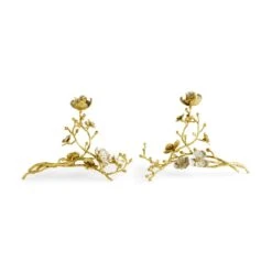 Michael Aram Orchid Sculptural Candleholders - Set Of 2 8 Michael Aram Orchid Sculptural Candleholders - Set Of 2 -Grayson-Living michael aram orchid sculptural candleholders 926969