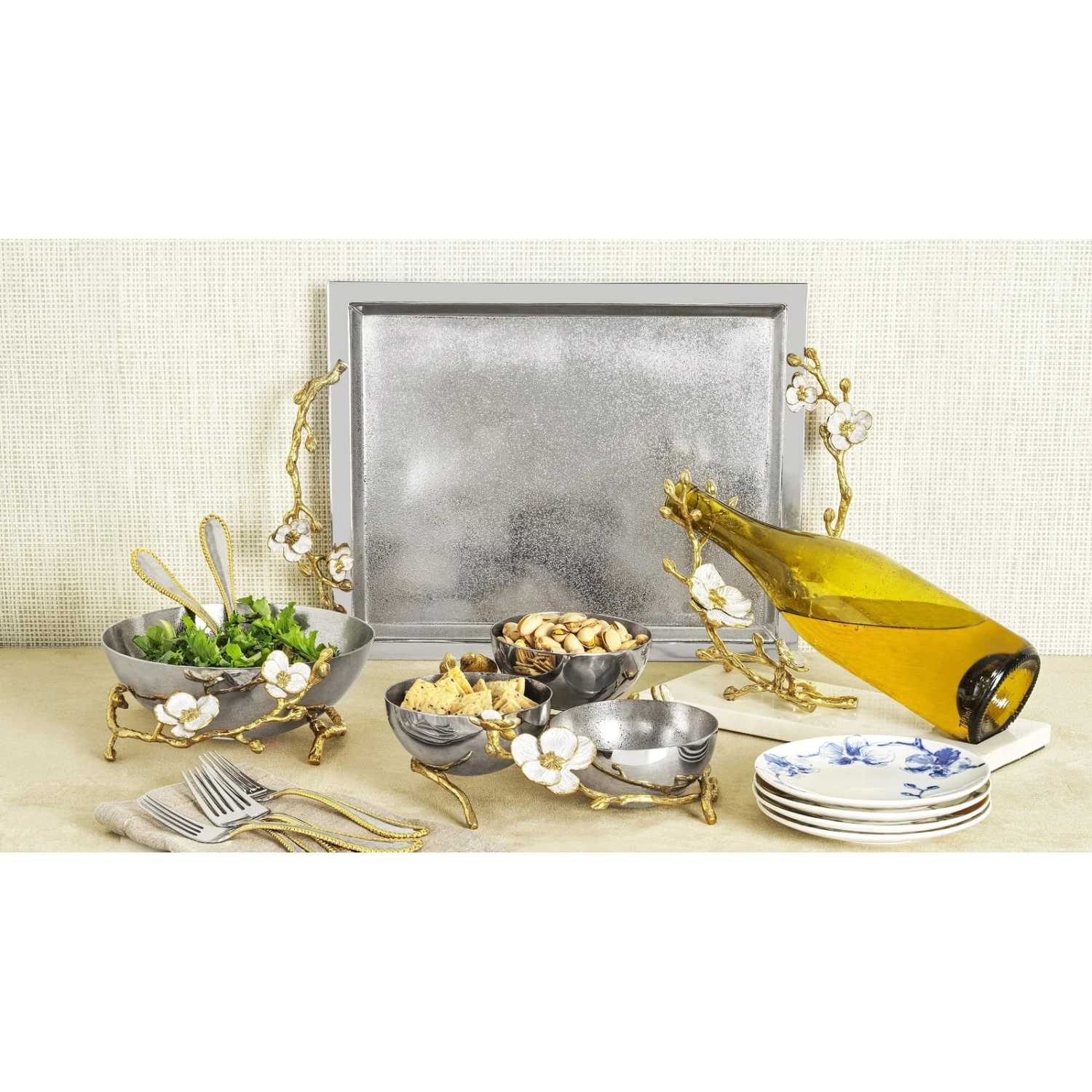 Michael Aram Orchid Wine Rest 2 Michael Aram Orchid Wine Rest - Image 2