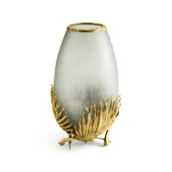 Michael Aram Palm Medium Glass Vase 9 Michael Aram Palm Medium Glass Vase -Grayson-Living michael aram palm medium glass vase 191820 1800x1800 542c02af de8d 472d 9fe3 0b5129f312a2