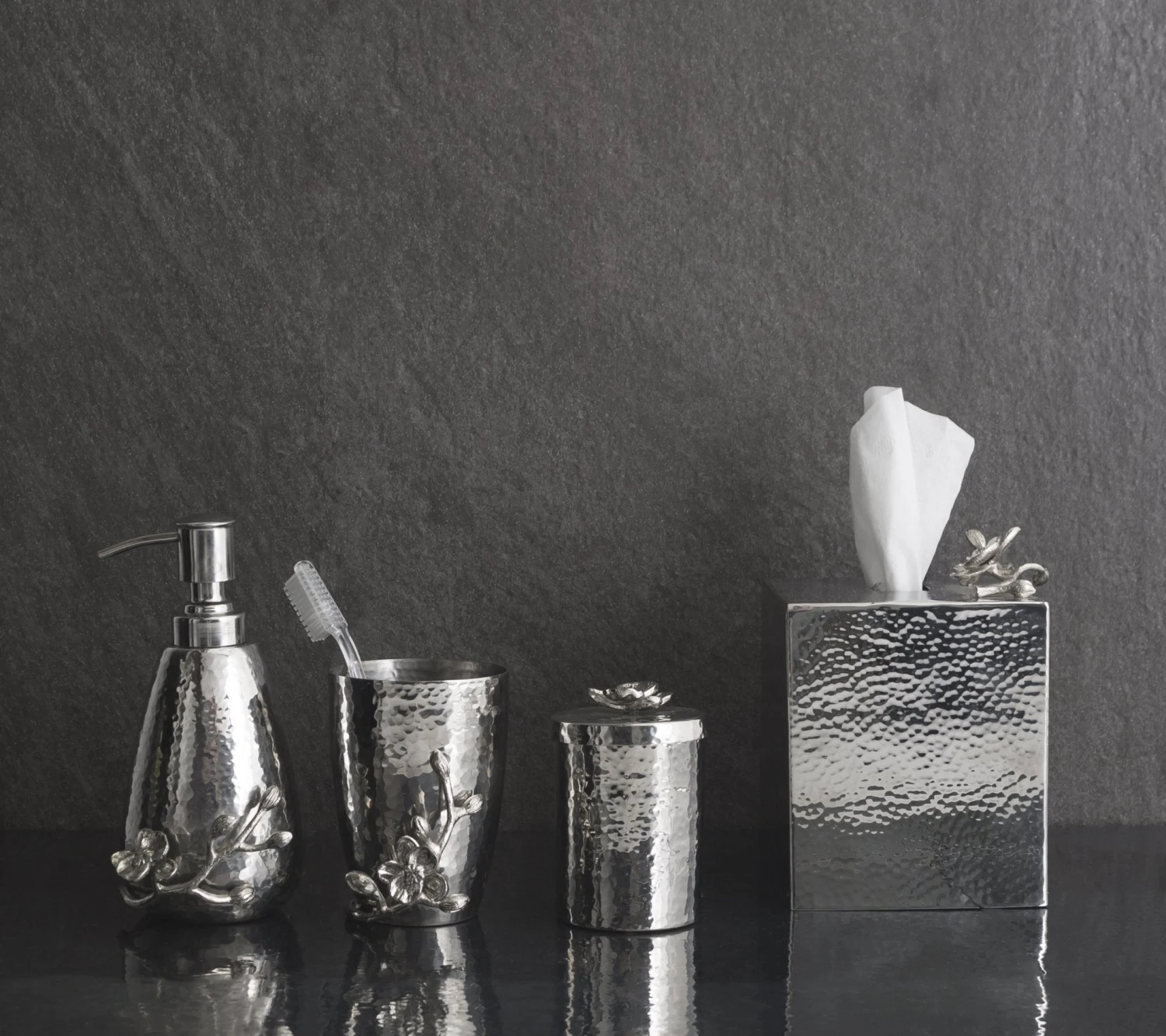 Michael Aram White Orchid Tissue Box Holder 2 Michael Aram White Orchid Tissue Box Holder - Image 2