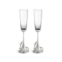 Michael Aram White Orchid Toasting Flute (Set Of 2)