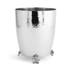 Michael Aram White Orchid Waste Basket -Grayson-Living michael aram white orchid waste basket 634081