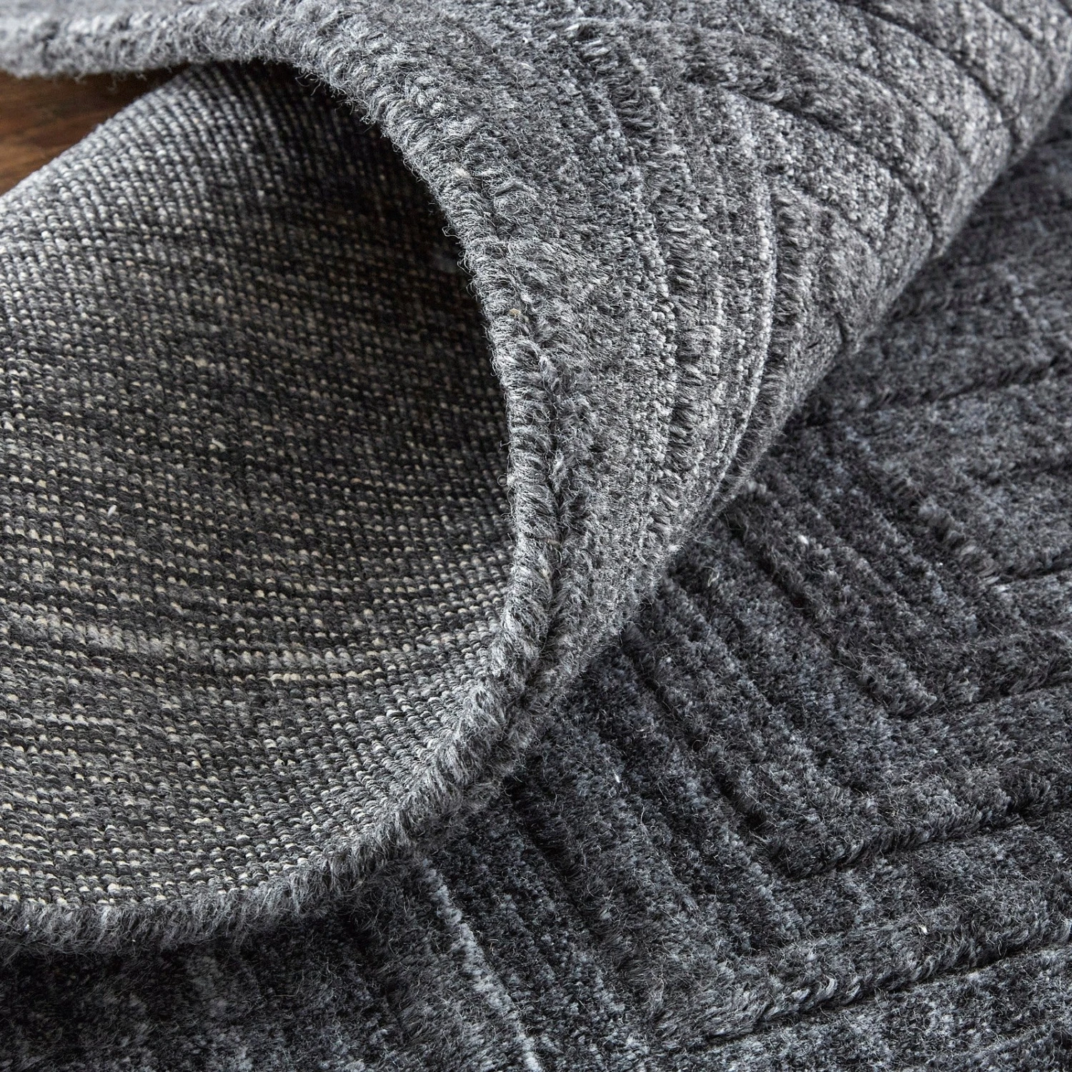 Feizy Redford 8670F Transitional Solid In Gray/Black 6 Feizy Redford 8670F Transitional Solid In Gray/Black - Image 6