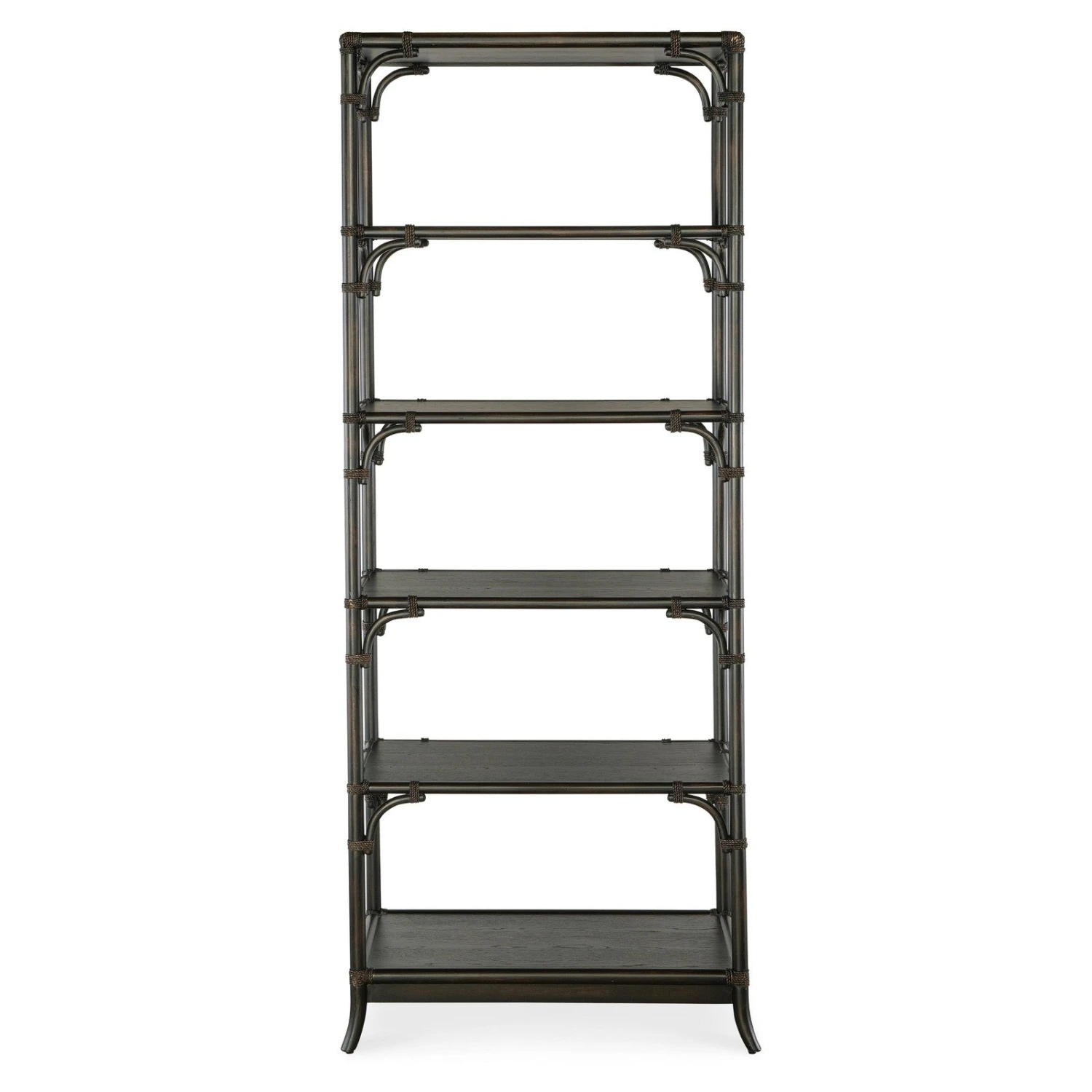 Hooker Furniture Retreat Pole Rattan Bookcase 5 Hooker Furniture Retreat Pole Rattan Bookcase - Image 5