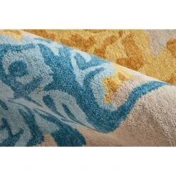 Feizy Everley 8646F Modern Abstract In Ivory/Yellow/Blue -Grayson-Living nfcumappphxbt2ktlm4t