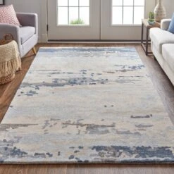 Feizy Everley 8647F Modern Abstract In Blue/Gray/Ivory 11 Feizy Everley 8647F Modern Abstract In Blue/Gray/Ivory -Grayson-Living nunkvjxxnmkixckbxicp