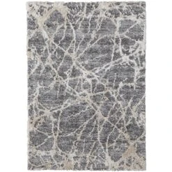 Feizy Mynka 39IDF Transitional Abstract In Gray/Ivory