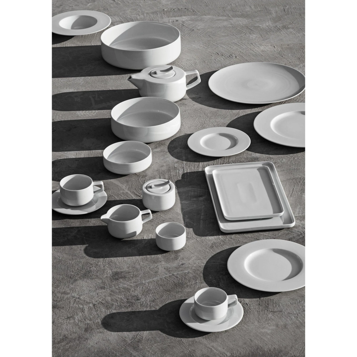 Vista Alegre Silk Road White Rectangular Plate 2 Vista Alegre Silk Road White Rectangular Plate - Image 2