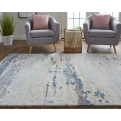 Feizy Everley 8647F Modern Abstract In Blue/Gray/Ivory 12 Feizy Everley 8647F Modern Abstract In Blue/Gray/Ivory -Grayson-Living qilu6kugrdphcqol75rb