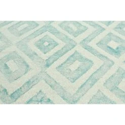 Feizy Lorrain 8572F Modern Diamond In Ivory/Green/Gray -Grayson-Living qyuzggyotnyvuwvygumi