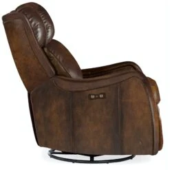 Hooker Furniture Stark PWR Swivel Glider Recliner -Grayson-Living rc234 pswgl 087 side silo