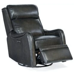 Hooker Furniture Stark PWR Swivel Glider Recliner -Grayson-Living rc234 pswgl 089 open silo
