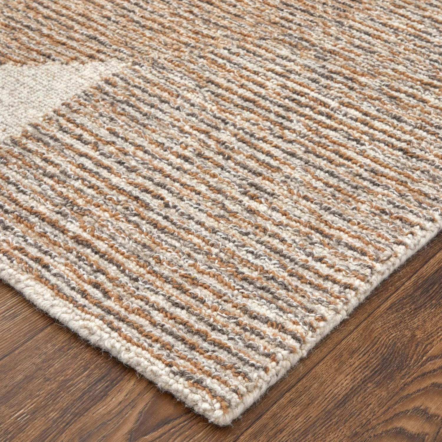 Feizy Pollock 8951F Modern Watercolor In Brown/Tan/Ivory 3 Feizy Pollock 8951F Modern Watercolor In Brown/Tan/Ivory - Image 3