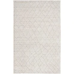 Feizy Redford 8846F Transitional Solid In Ivory/Gray