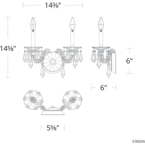 Schonbek Napoli S7602 Wall Sconce 8 Schonbek Napoli S7602 Wall Sconce - Image 8