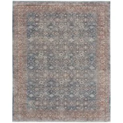 Feizy Marquette 39GTF Transitional Oriental In Blue/Red