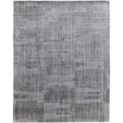 Feizy Eastfield 69AHF Modern Abstract In Blue/Ivory/Gray