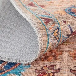 Feizy Rawlins 39HPF Transitional Moroccan In Tan/Pink/Blue -Grayson-Living tmto2nhmm3svzfvrf9nw