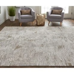 Feizy Vancouver 39FHF Modern Abstract In Ivory/Gray/Tan -Grayson-Living urlo4g53dns14rq74s3e