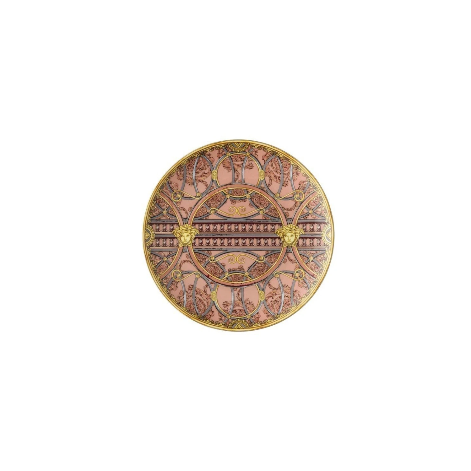 Versace La Scala Del Palazzo Rosa Salad Plate 1 Versace La Scala Del Palazzo Rosa Salad Plate