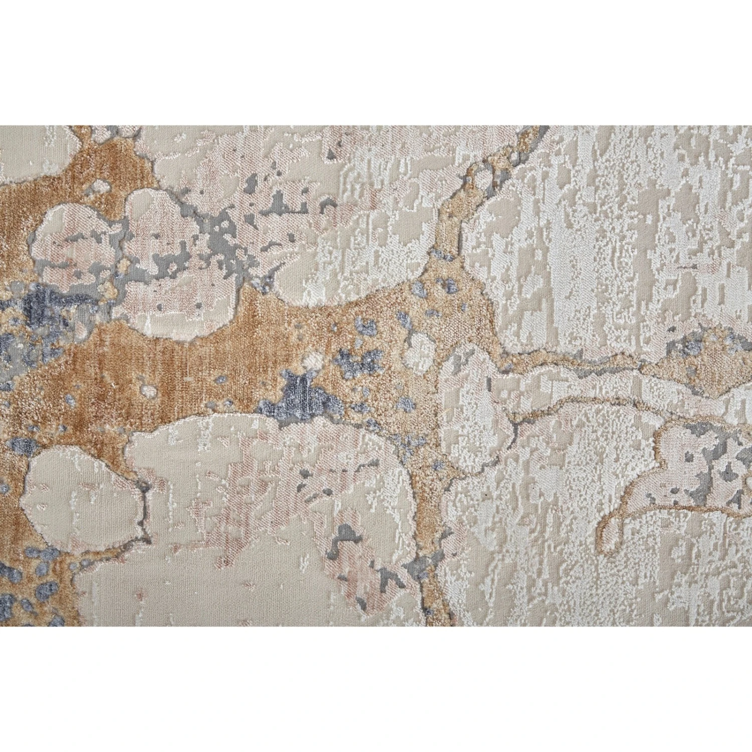 Feizy Laina 39G8F Transitional Abstract In Tan/Blue 7 Feizy Laina 39G8F Transitional Abstract In Tan/Blue - Image 7