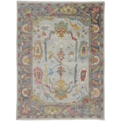 Feizy Karina 6794F Traditional Persian In Blue/Gray/Gold